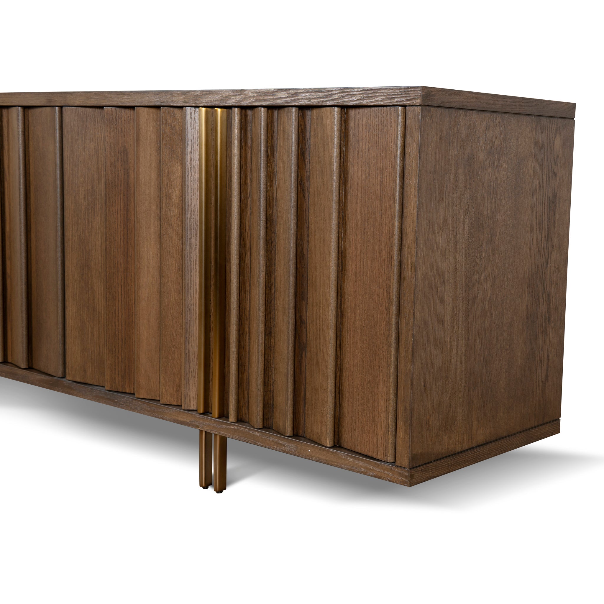 2m Modena Buffet Unit - Caramel Oak