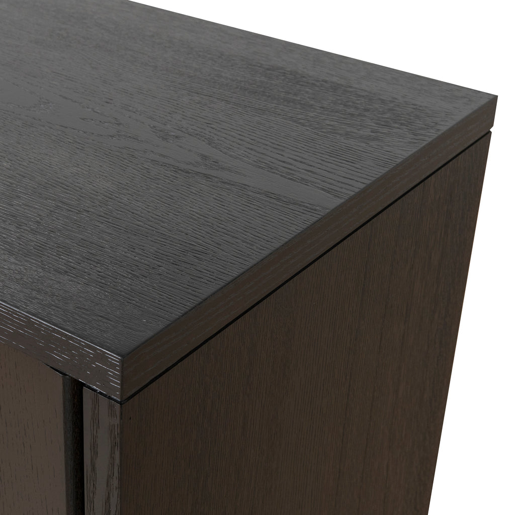 2m Modena Buffet Unit - Textured Espresso Black