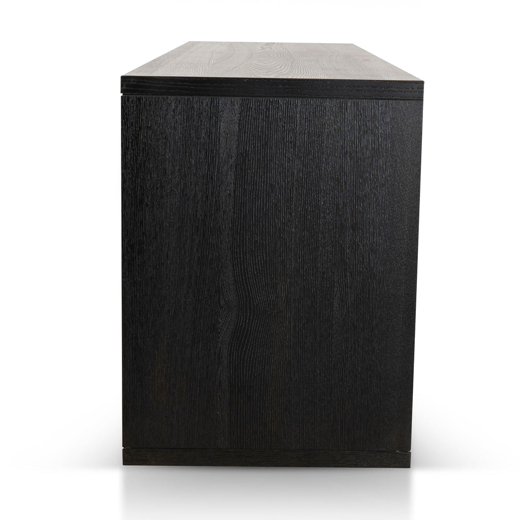 2m Modena Buffet Unit - Textured Espresso Black