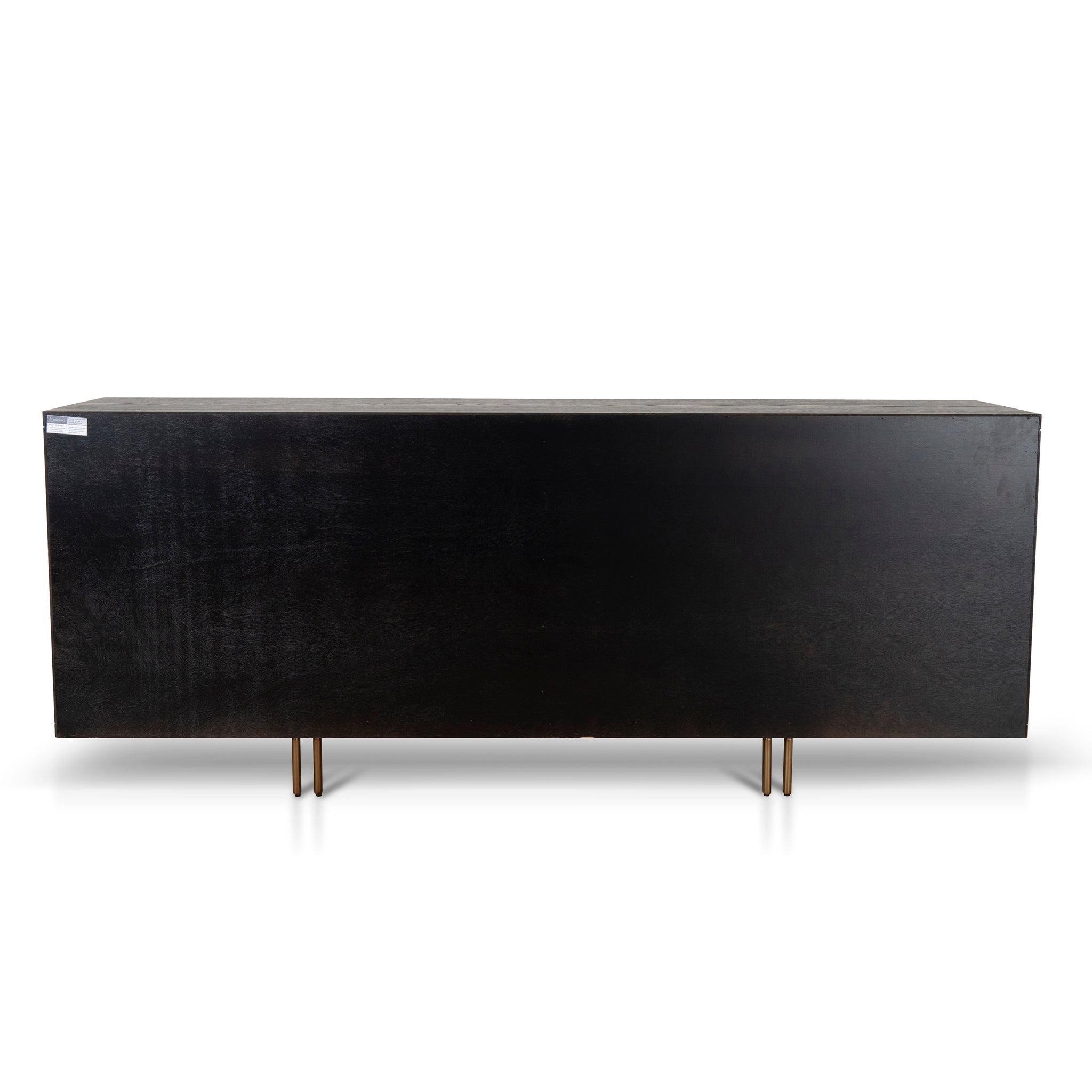 2m Modena Buffet Unit - Textured Espresso Black