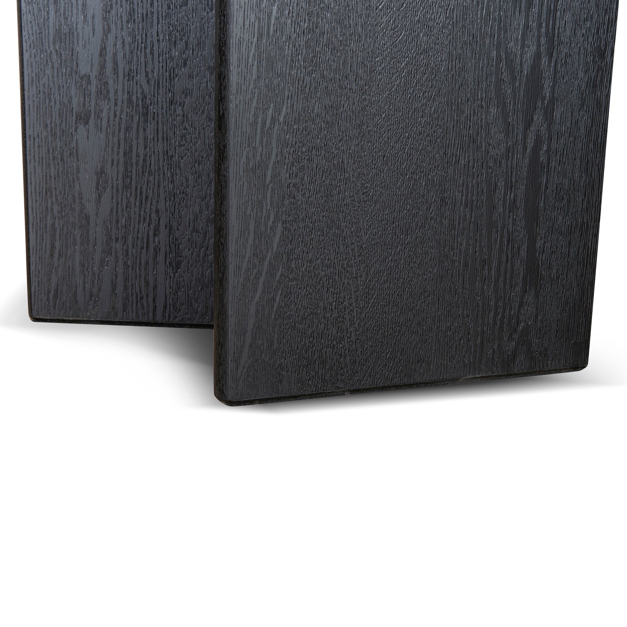 3m Pill Shape Siena Dining Table - Textured Espresso Black