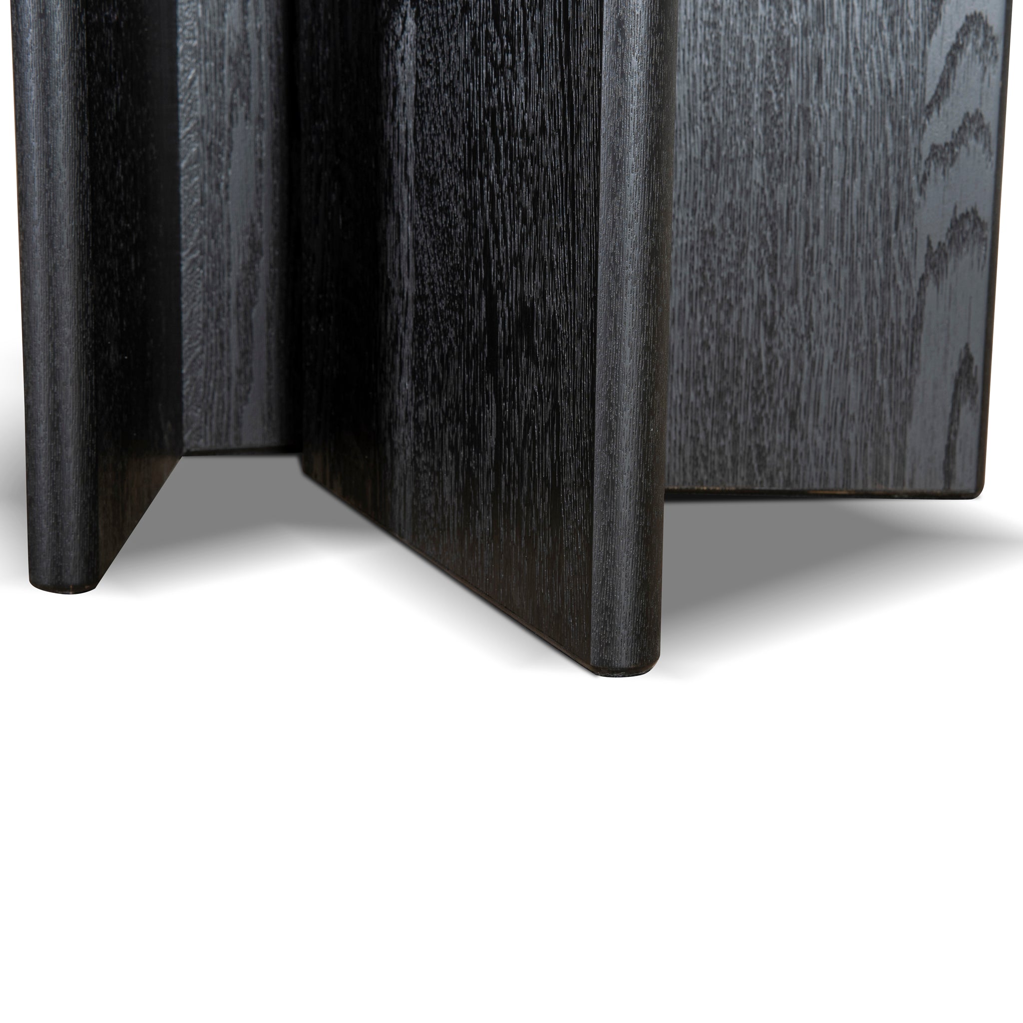 3m Pill Shape Siena Dining Table - Textured Espresso Black