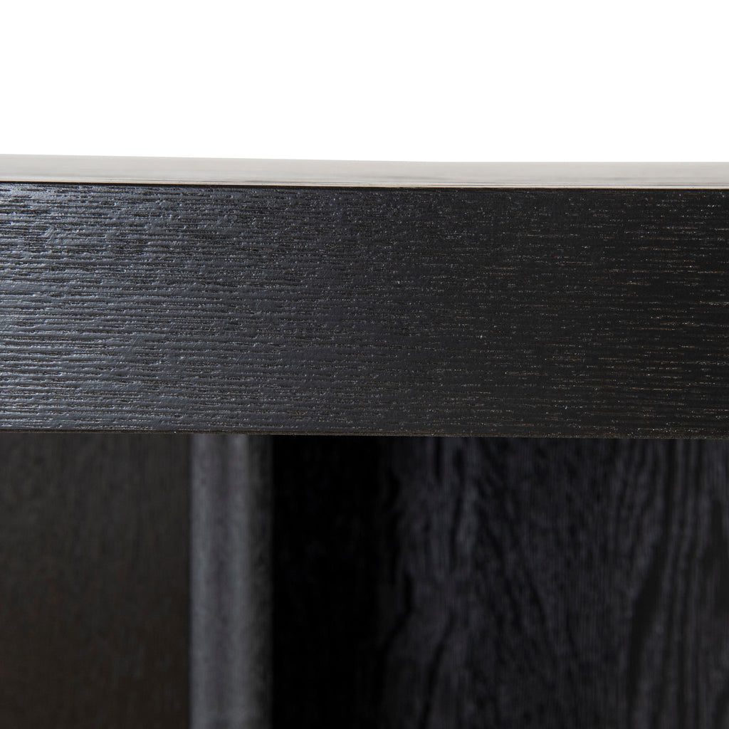 3m Pill Shape Siena Dining Table - Textured Espresso Black