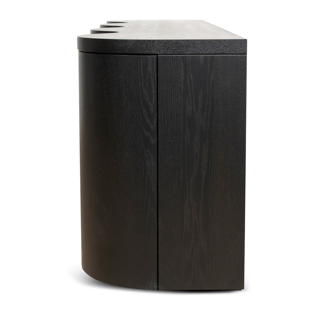 2.15m Modena Buffet Unit - Textured Espresso Black
