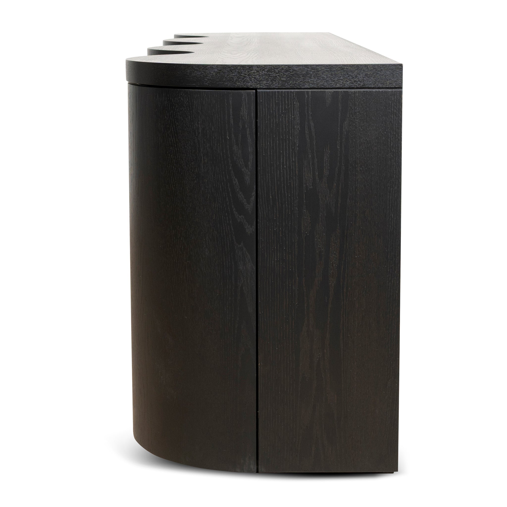 2.15m Modena Buffet Unit - Textured Espresso Black