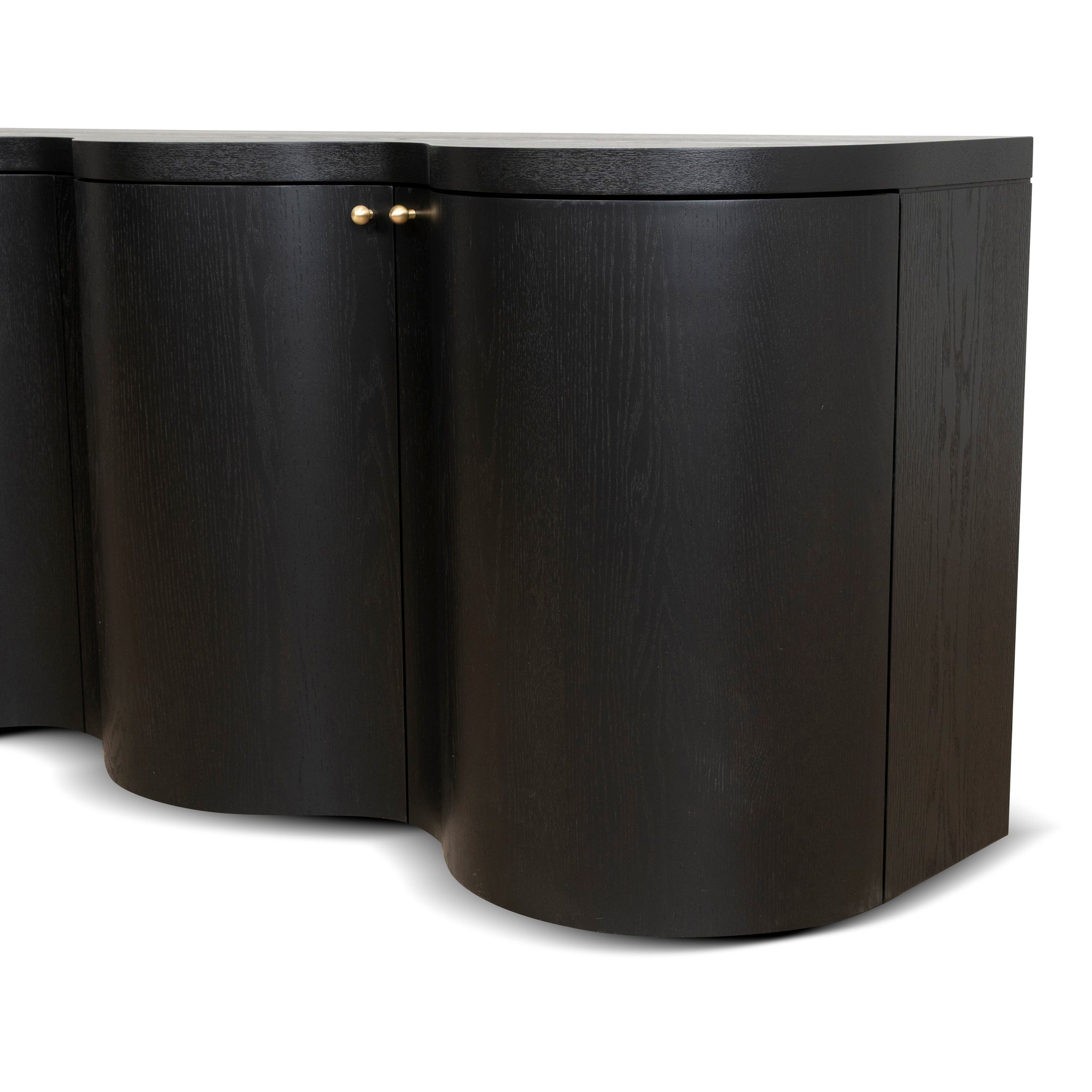 2.15m Modena Buffet Unit - Textured Espresso Black