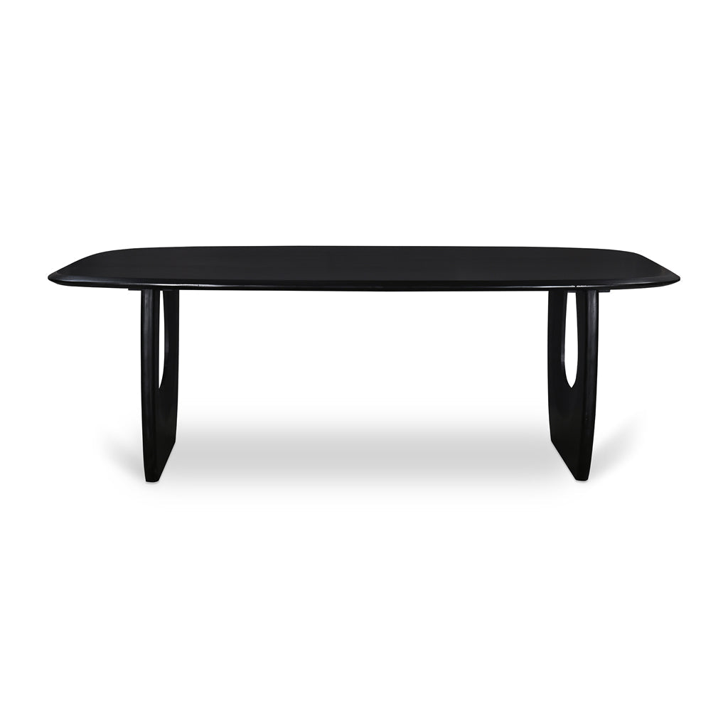 2.2m Siena Dining Table - Full Black