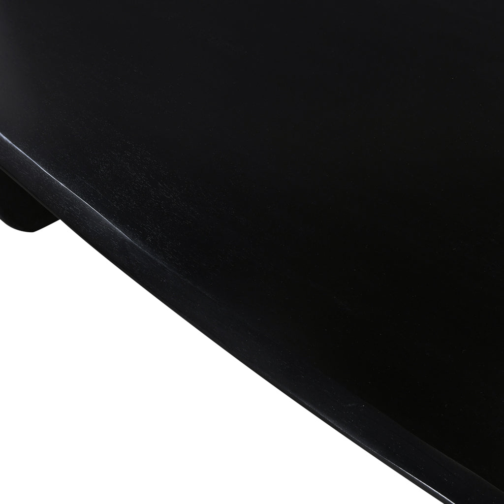 2.2m Siena Dining Table - Full Black