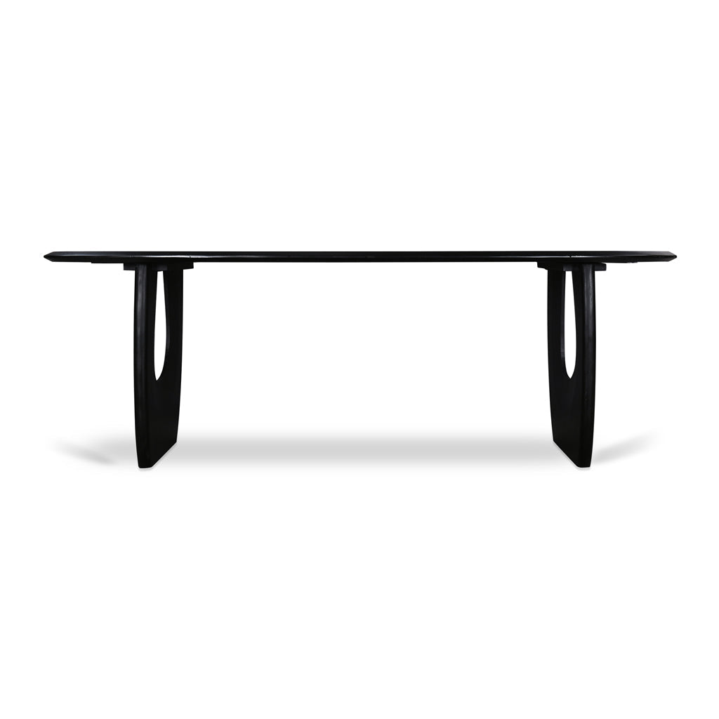 2.2m Siena Dining Table - Full Black