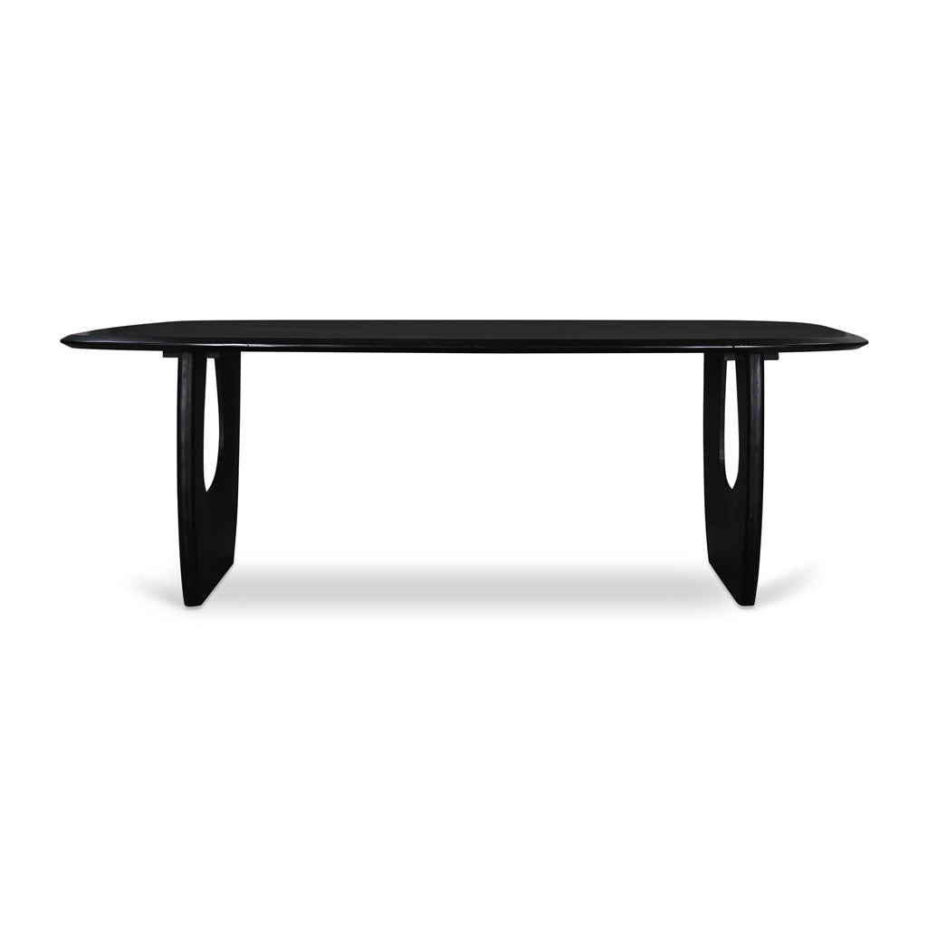 2.2m Siena Dining Table - Full Black
