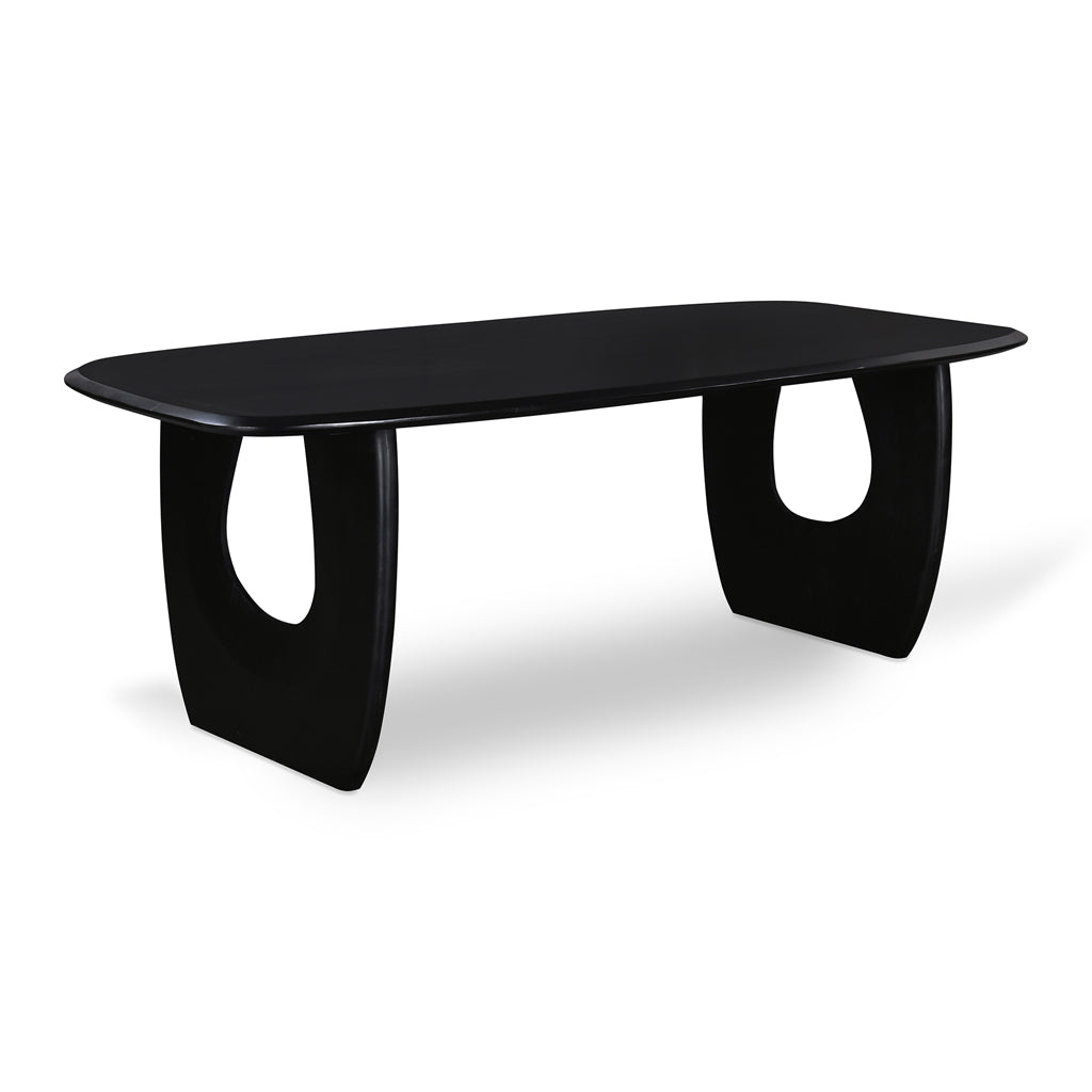 2.2m Siena Dining Table - Full Black