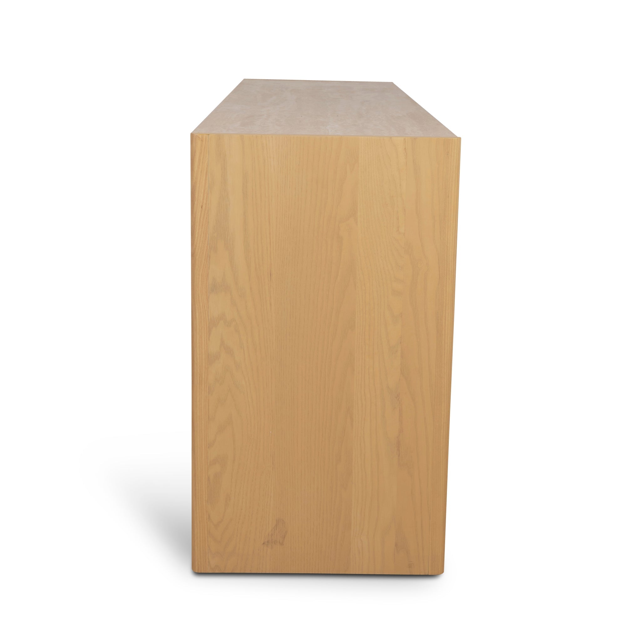 1.4m Travertine Top Ferrara Console Table - Creme Ash