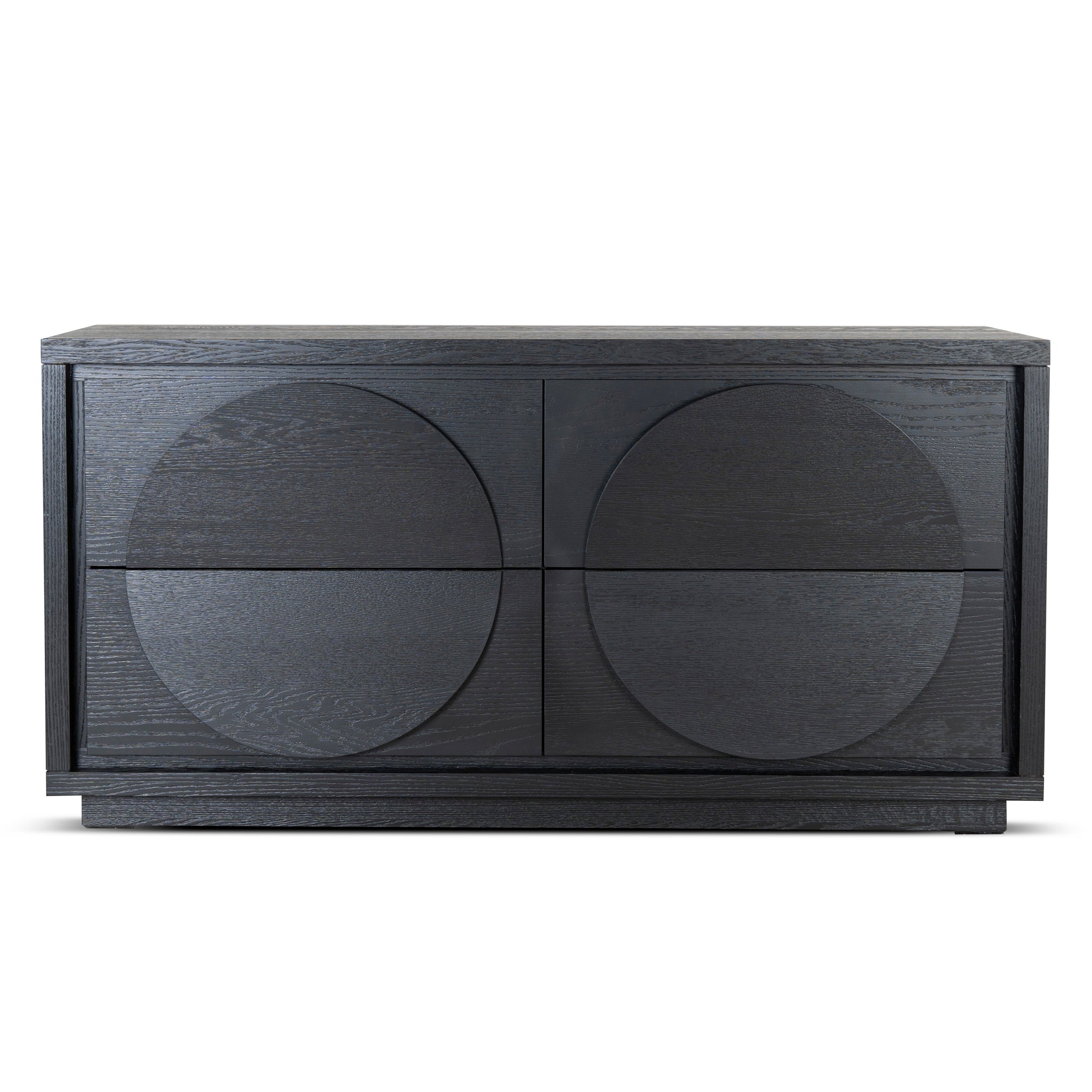 1.6m Padova Dressing Unit - Textured Espresso Black