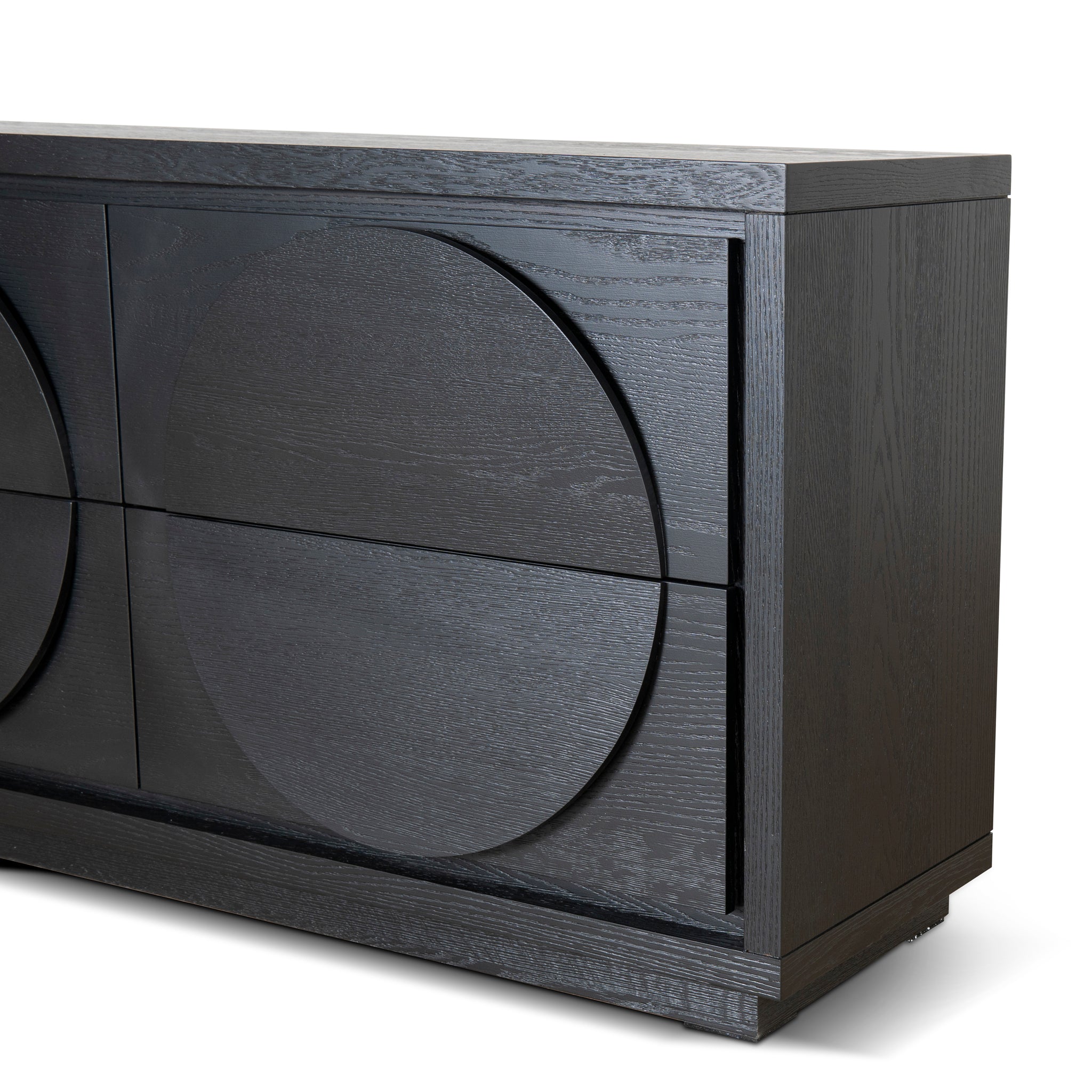 1.6m Padova Dressing Unit - Textured Espresso Black