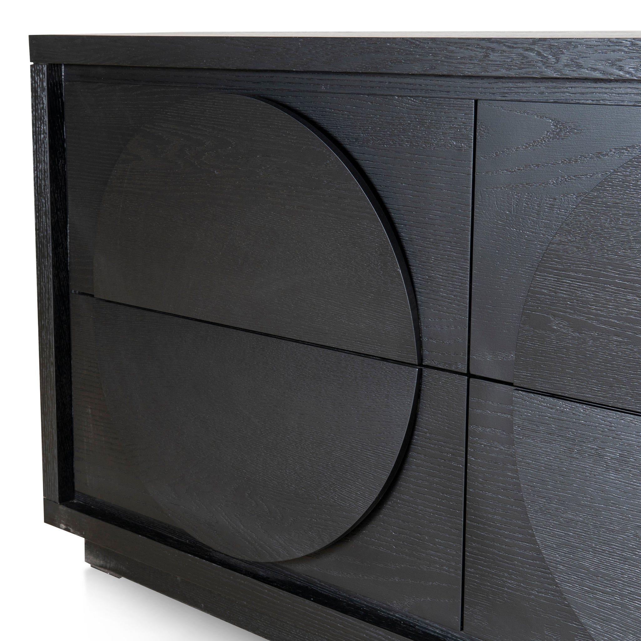 1.6m Padova Dressing Unit - Textured Espresso Black