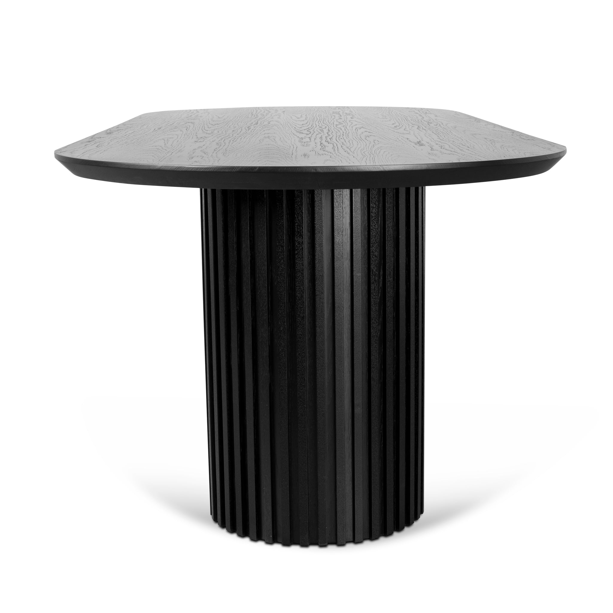 2.5m Wooden Siena Dining Table - Black