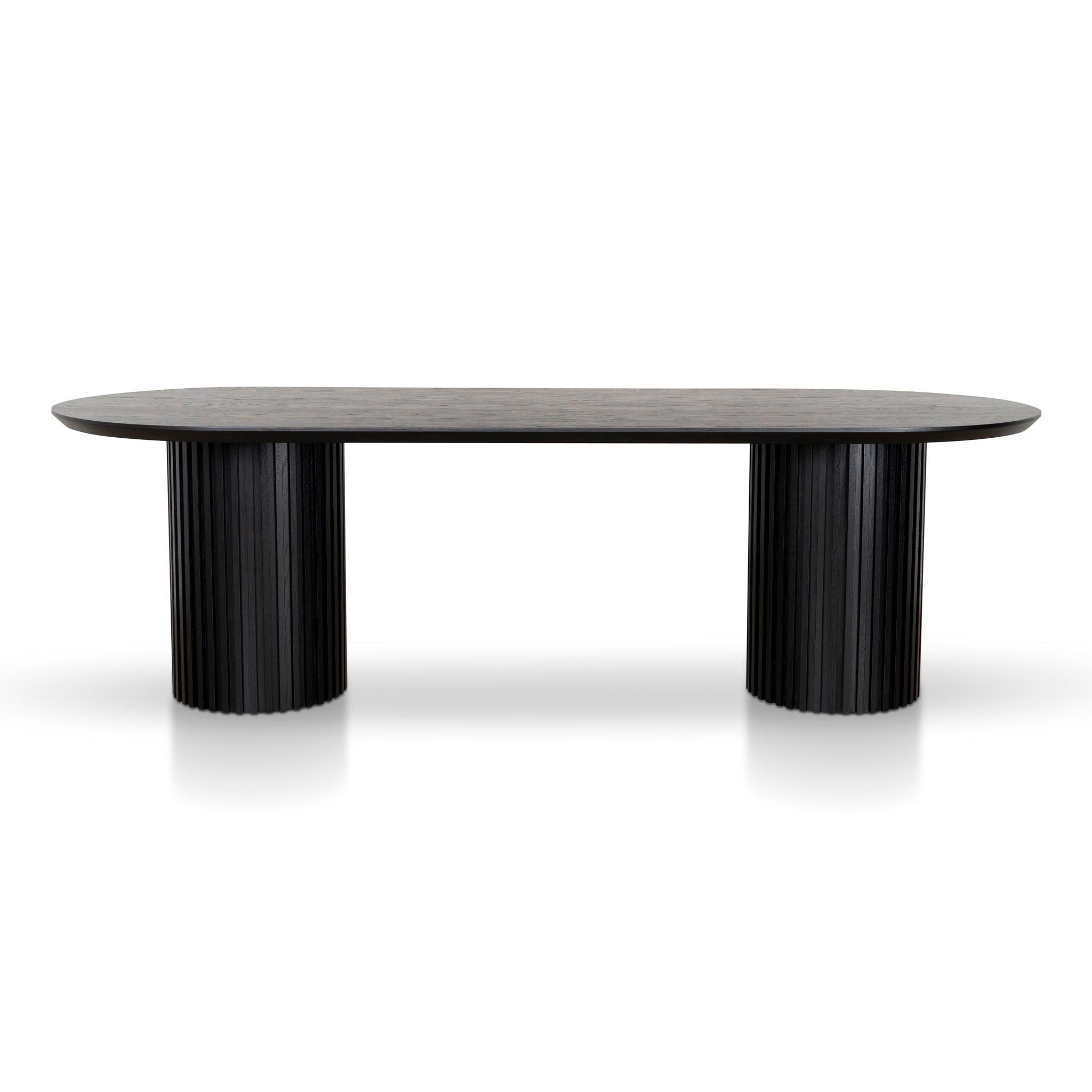 2.5m Wooden Siena Dining Table - Black