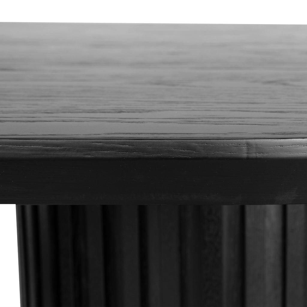 2.5m Wooden Siena Dining Table - Black