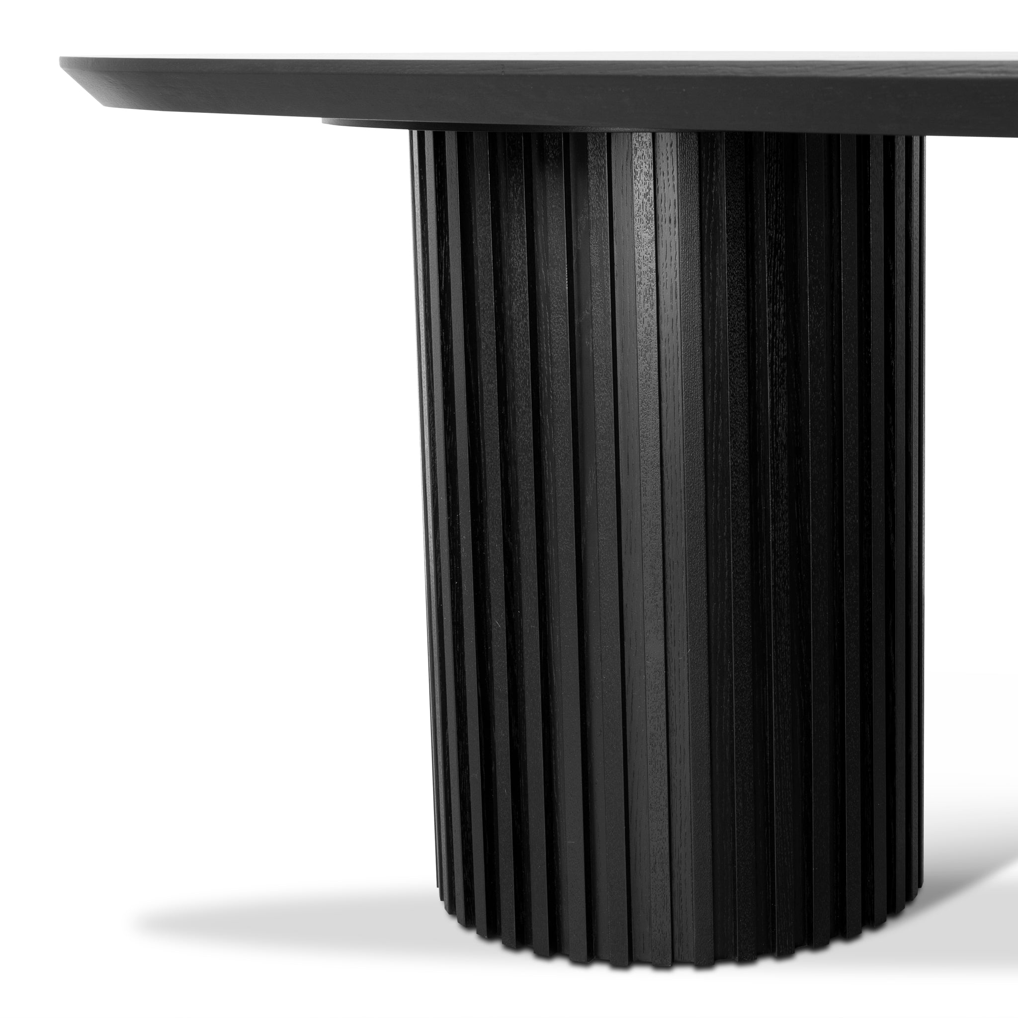 2.5m Wooden Siena Dining Table - Black