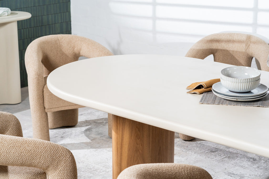 Orbit Dining Table Pebble