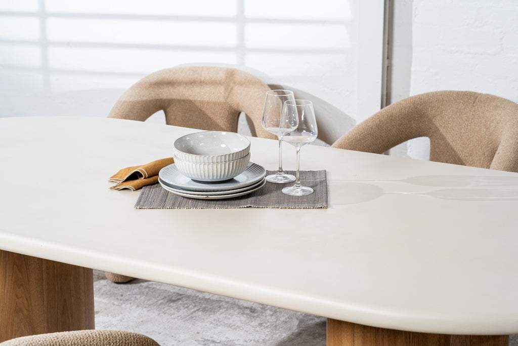 Orbit Dining Table Pebble