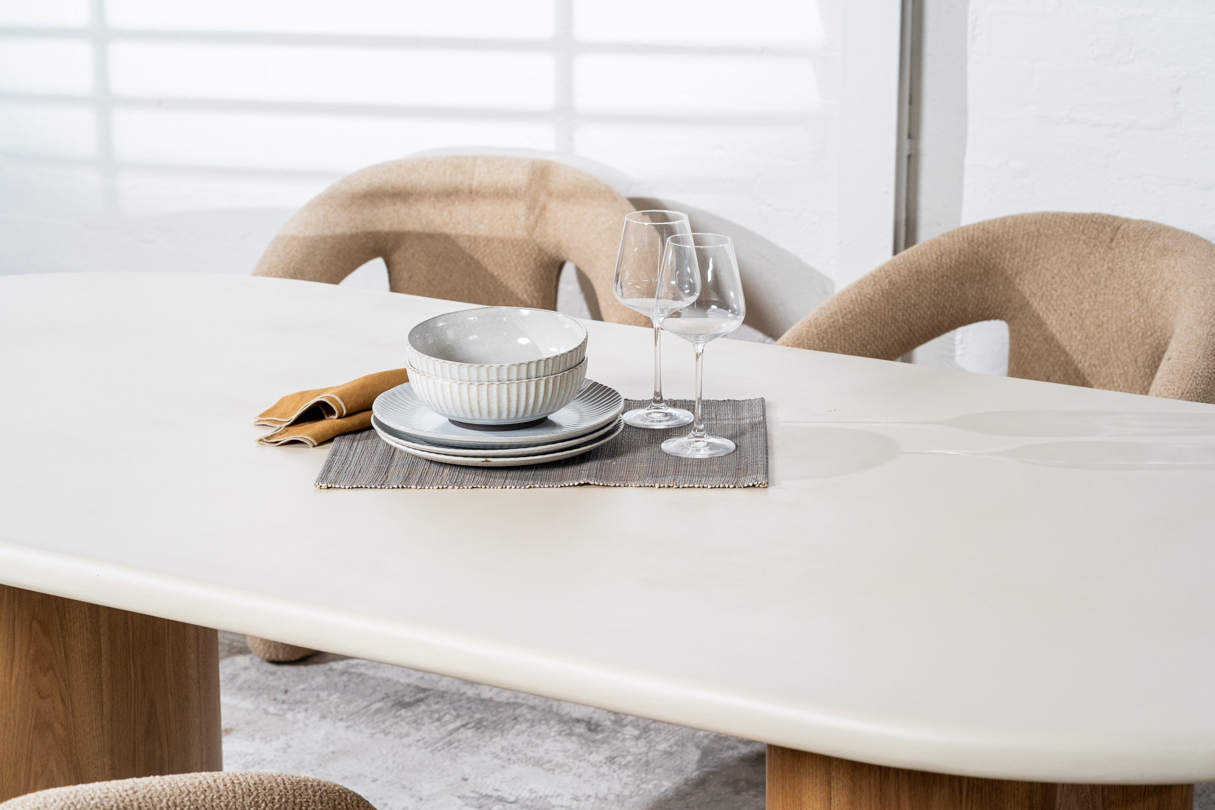Orbit Dining Table Pebble