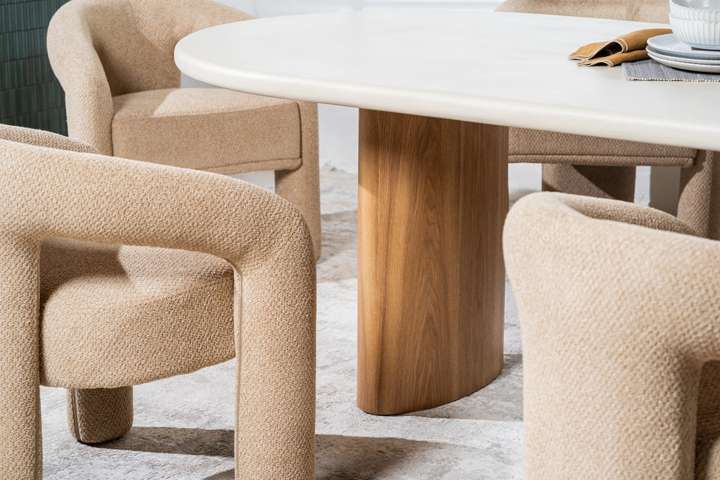 Orbit Dining Table Pebble
