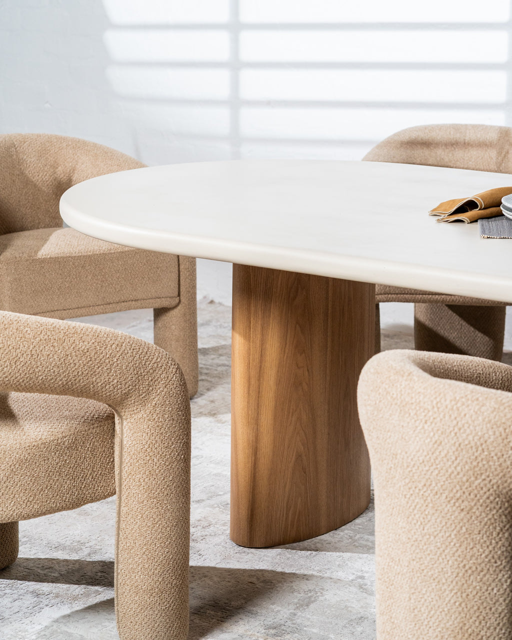 Orbit Dining Table Pebble
