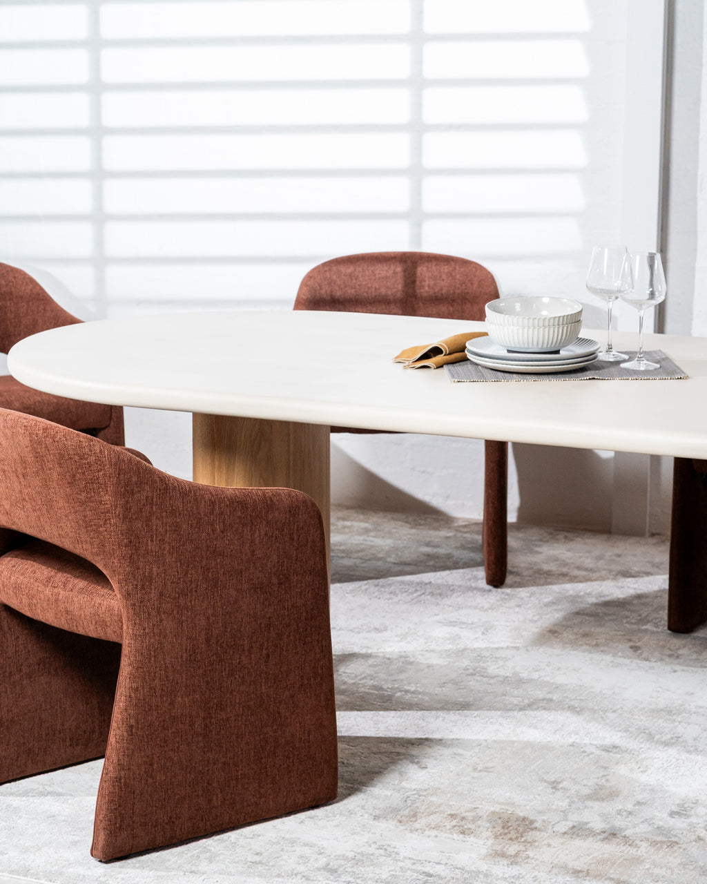 Orbit Dining Table Pebble