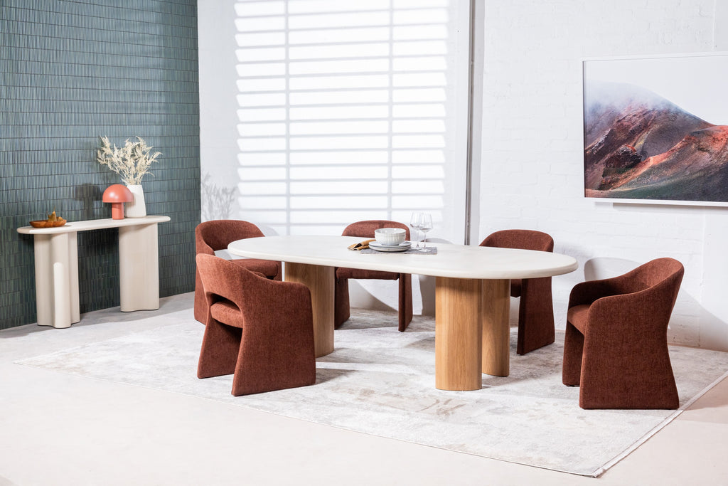 Elvessa Dining Table Pebble