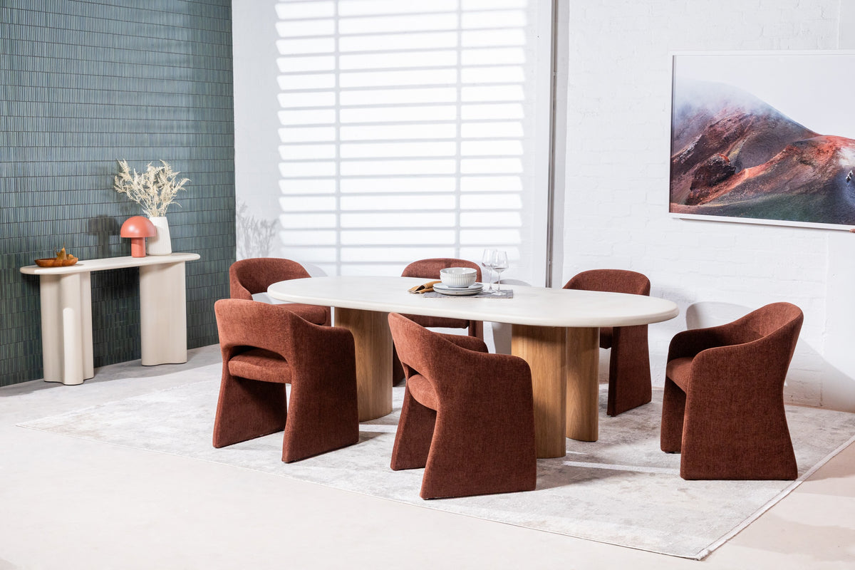 Elvessa Dining Table Pebble