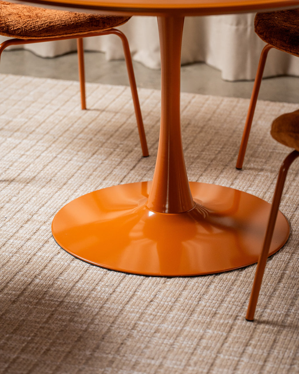 Elvane Dining Table Matte Pumpkin