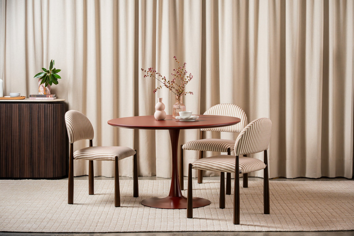 Elvane Dining Table Matte Plum
