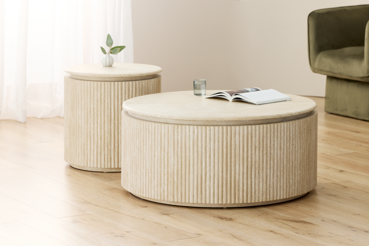 Emperia Side Table Travertine