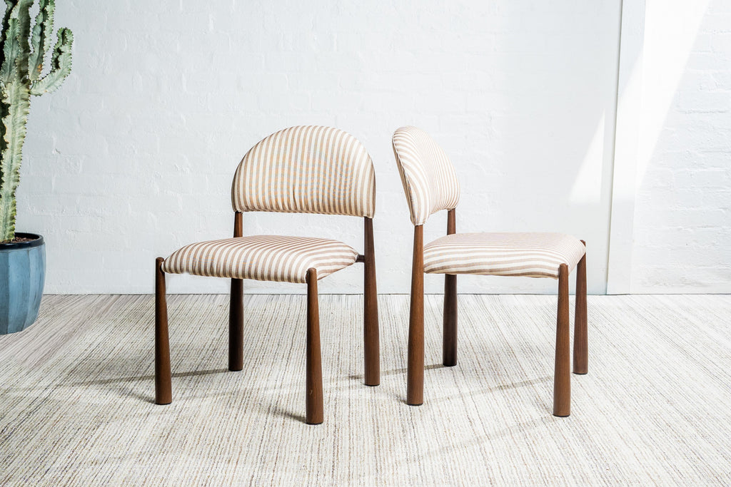 Sahel Dining Chair Beige / Walnut