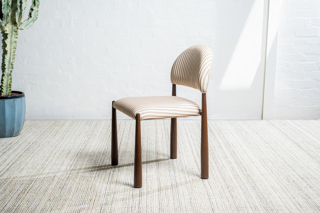Sahel Dining Chair Beige / Walnut