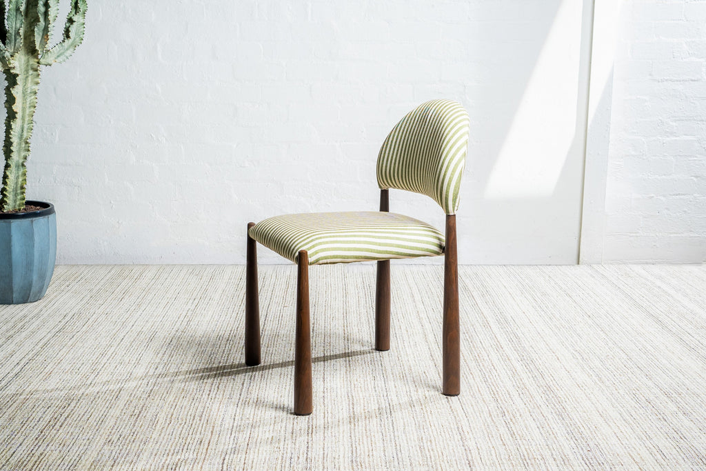 Sahel Dining Chair Moss / Walnut