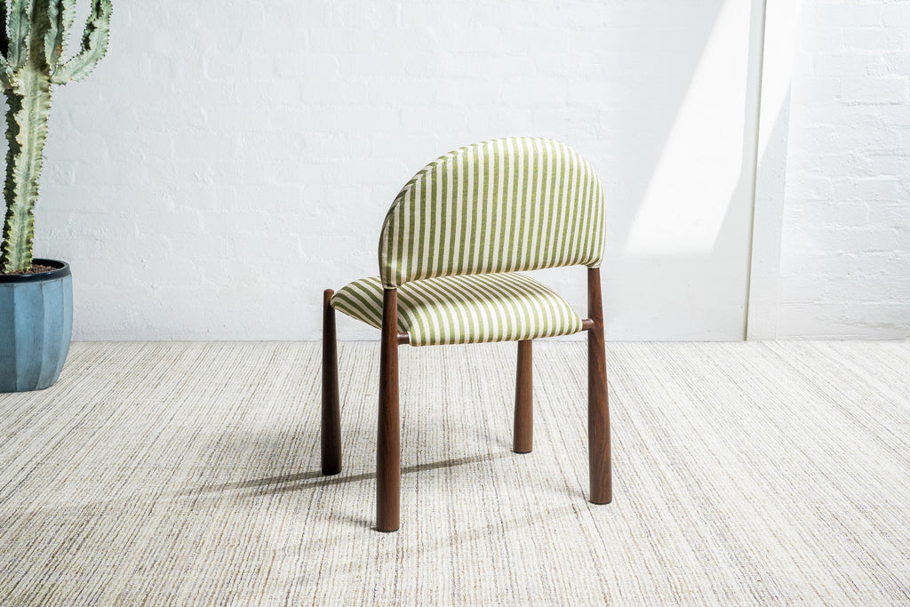 Sahel Dining Chair Moss / Walnut