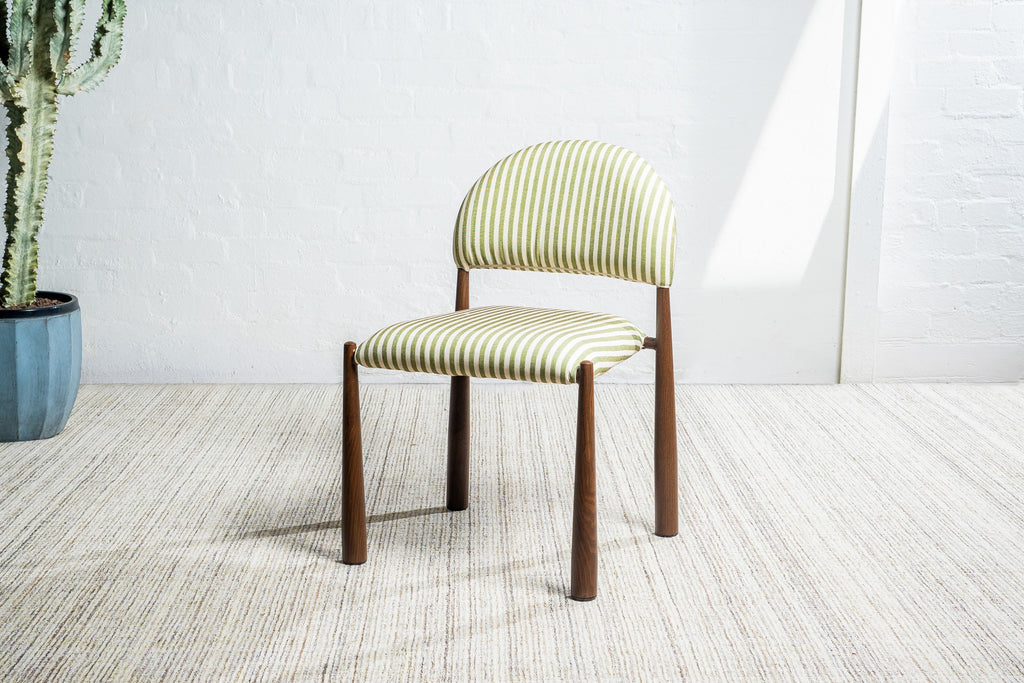 Sahel Dining Chair Moss / Walnut