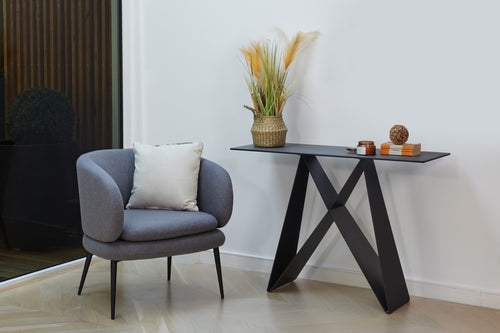 Basalt Console Table Shadow Grey Ceramic