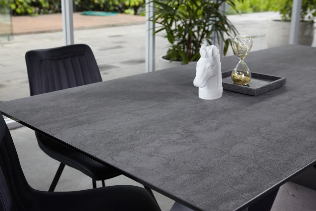 Basalt Dining Table Shadow Grey Ceramic