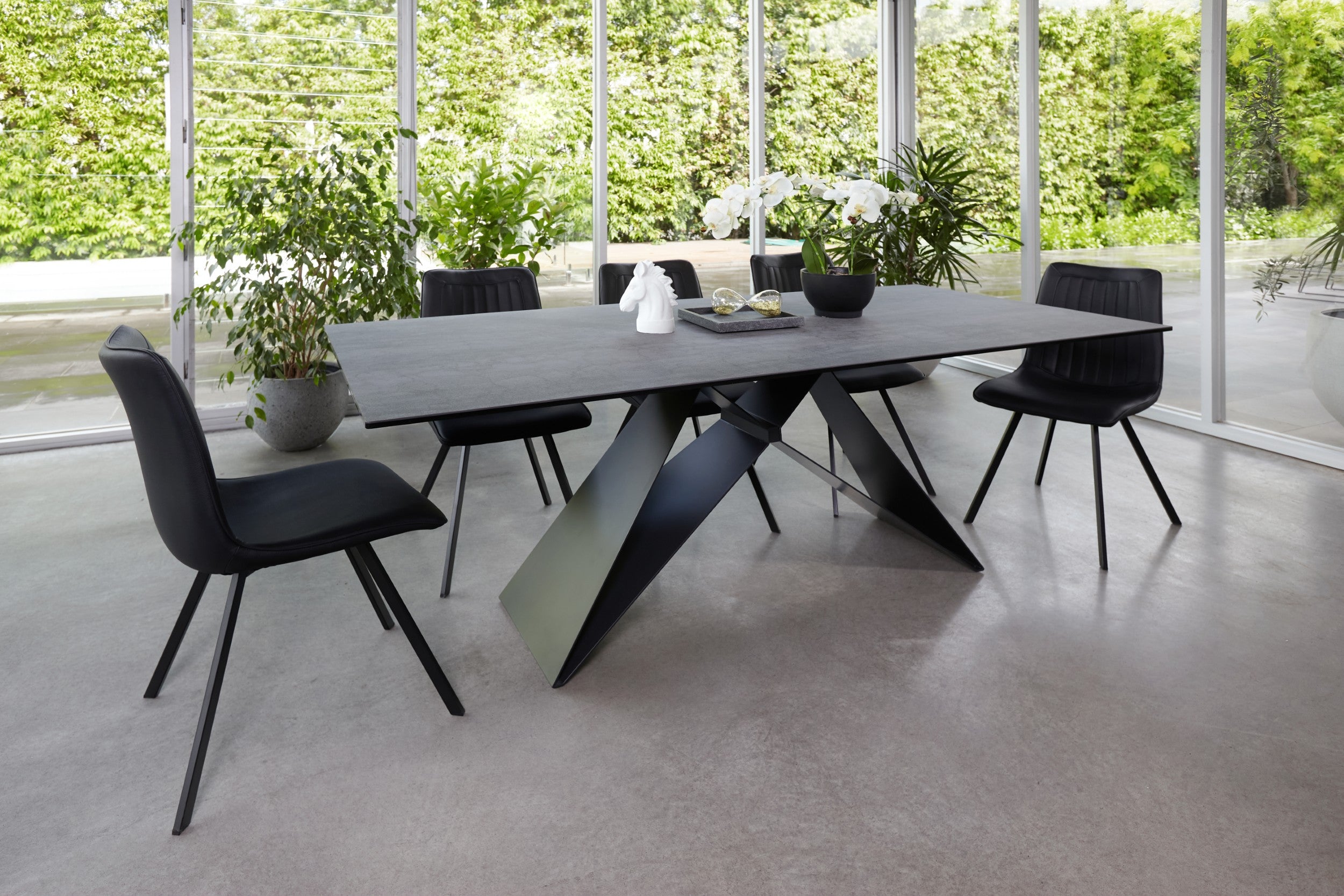 Basalt Dining Table Shadow Grey Ceramic