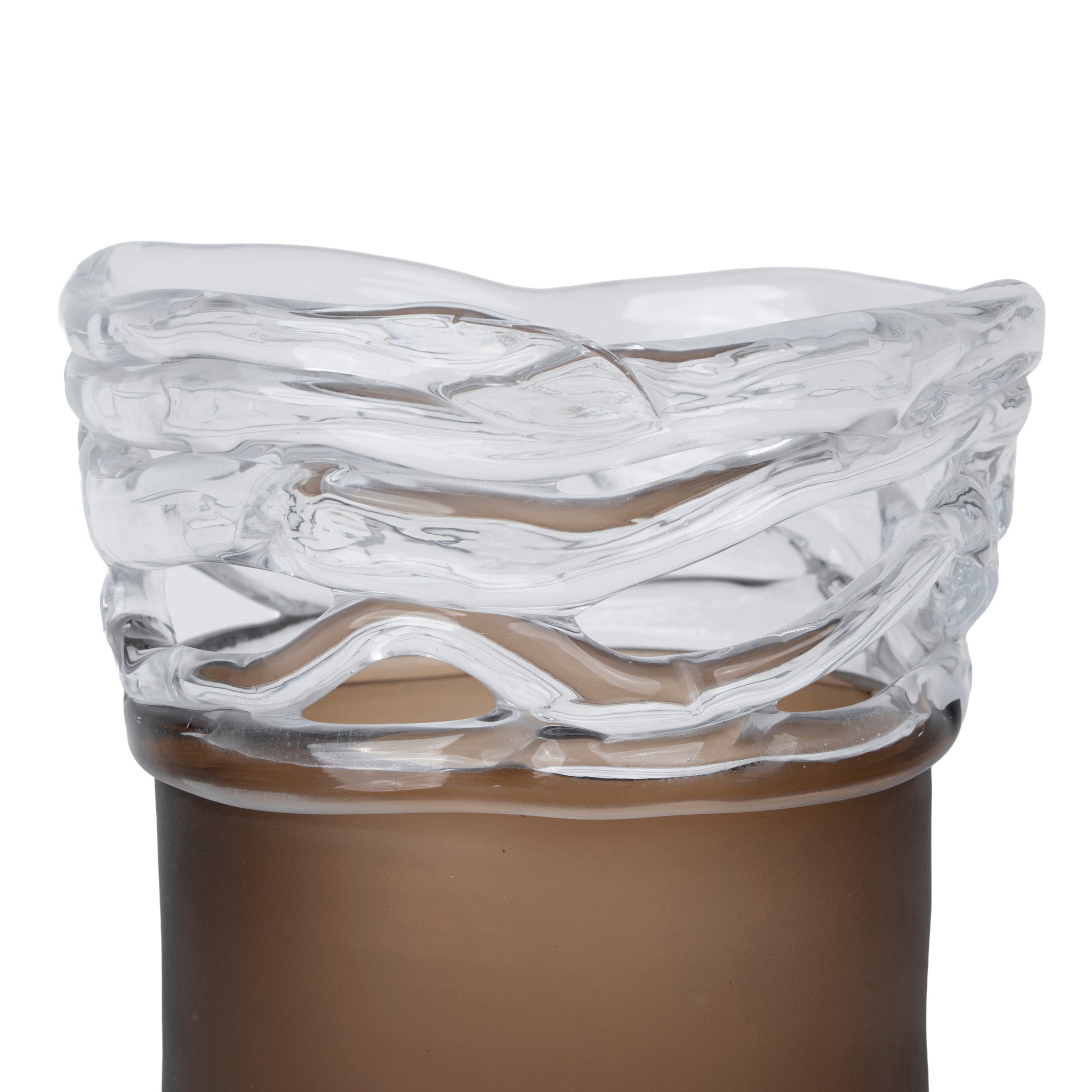 Wave Brown Bottom Vase