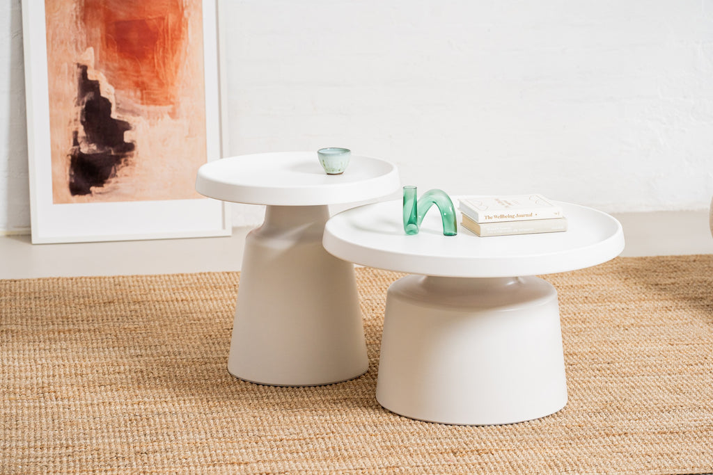 Luxe Coffee Table Set White