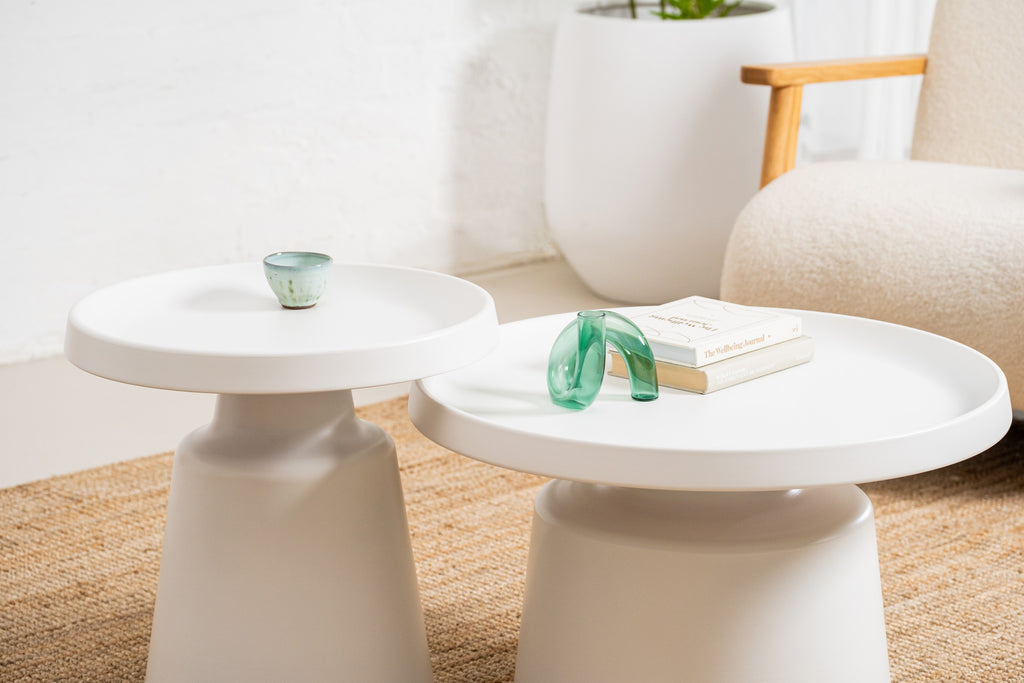 Luxe Coffee Table Set White