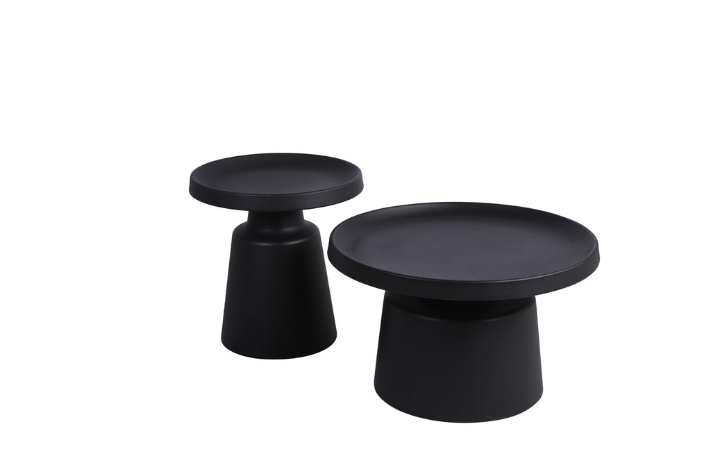 Luxe Coffee Table Set Black