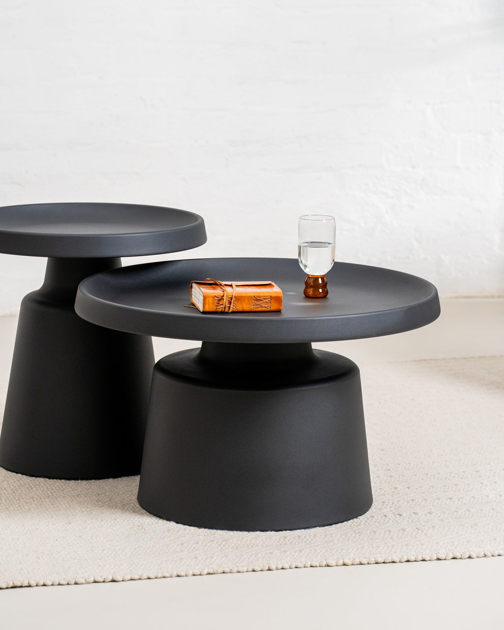 Luxe Coffee Table Set Black
