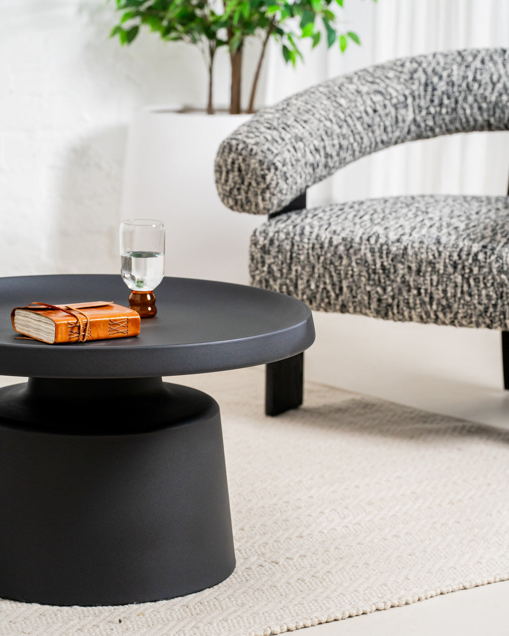 Luxe Coffee Table Set Black