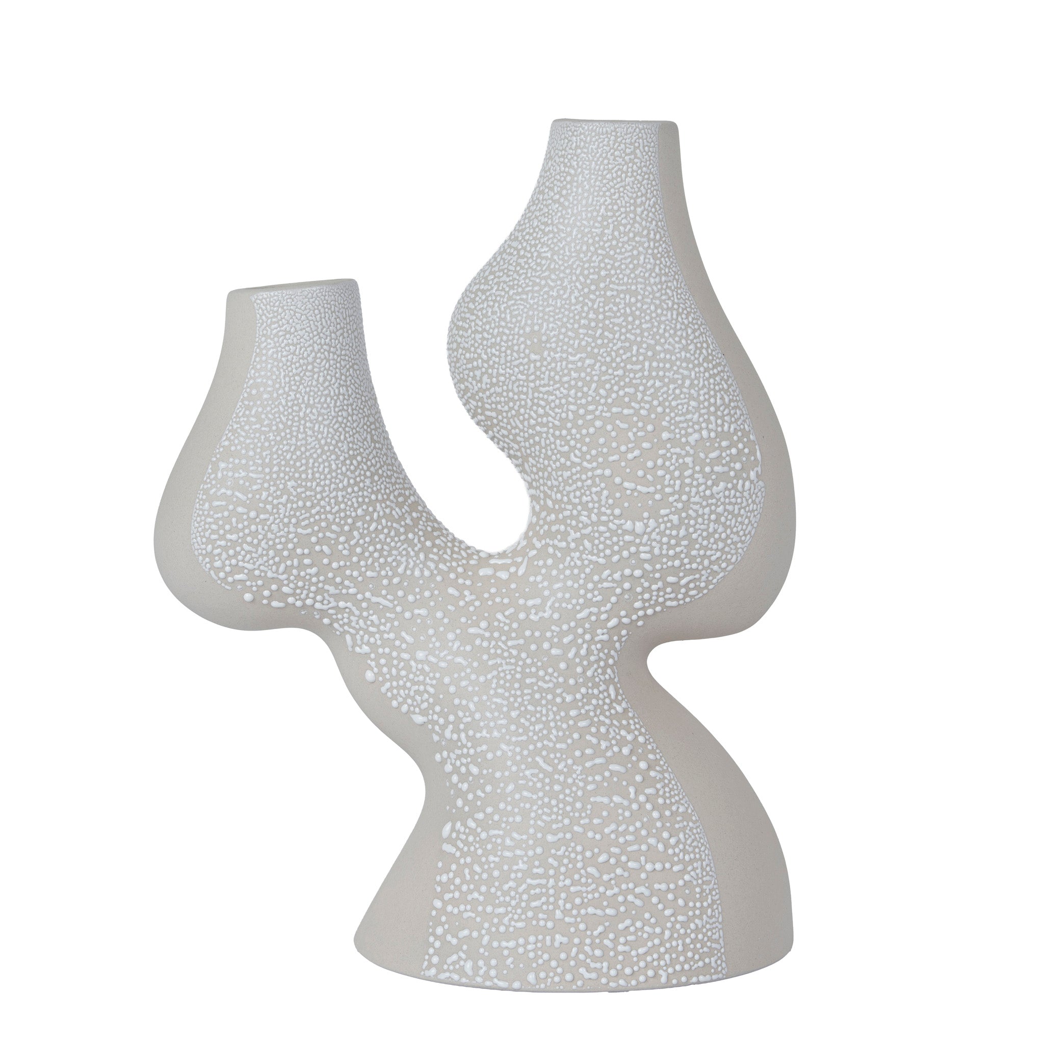 Bead-Dot Double Head Vase Style C