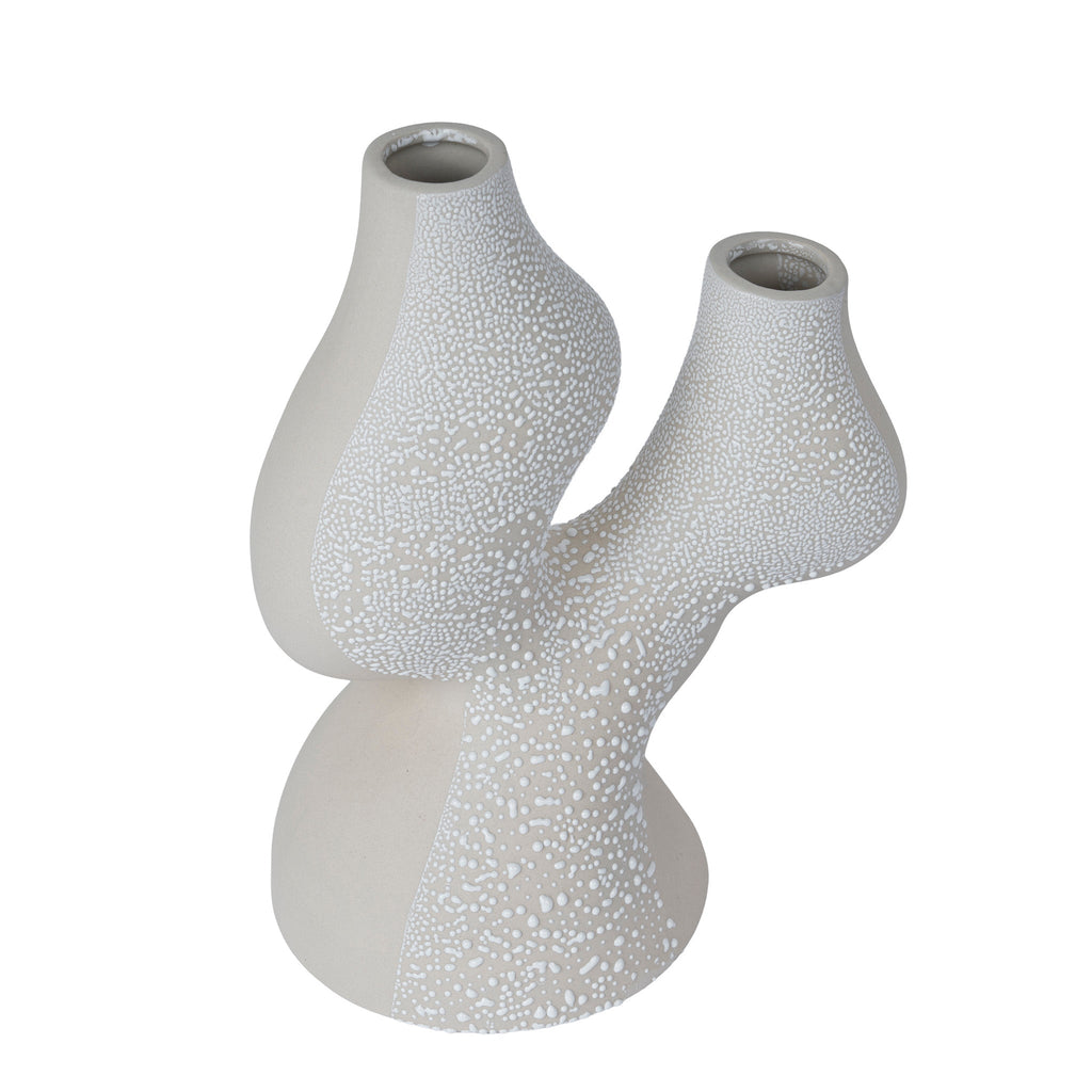 Bead-Dot Double Head Vase Style C